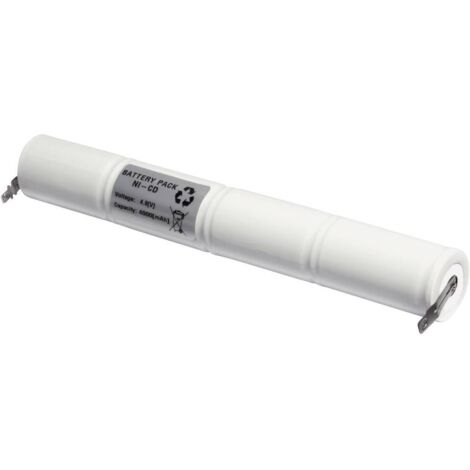 Batteria per luci di emergenza Emmerich 48D4000S linguette a saldare a U 4.8 V 4000 mAh