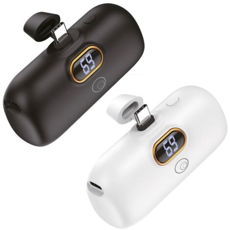 BATTERIA PORTATILE 'MINI POWER BANK' MOD. LS93 5000 mAh - nero