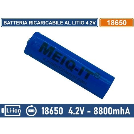 AUTRES BATTERIA RICARICABILE AL LITIO 4.2V 8800MHA MODELLO 18650