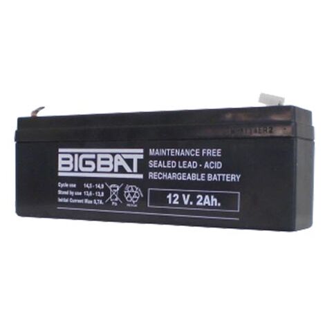 Batteria ricaricabile al piombo 12V 2Ah Elan BigBat - sku 01202