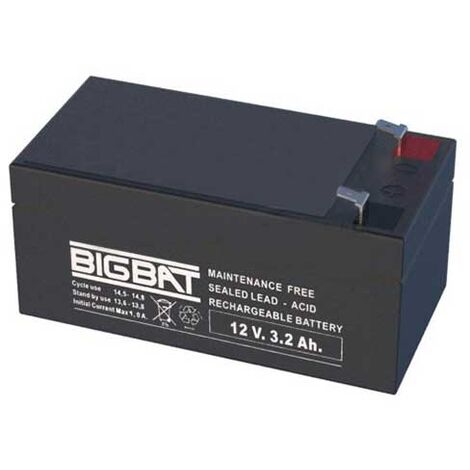 Batteria ricaricabile al piombo 12V 3,2Ah Elan BigBat - sku 01203