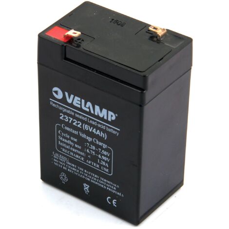 BATTERIA RICARICABILE mm.70 x 48 x h.107 - 4 Ah