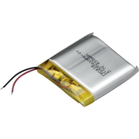 Batteria ricaricabile speciale Prismatica con cavo LiPo Renata ICP582930PR-01 3.7 V 450 mAh