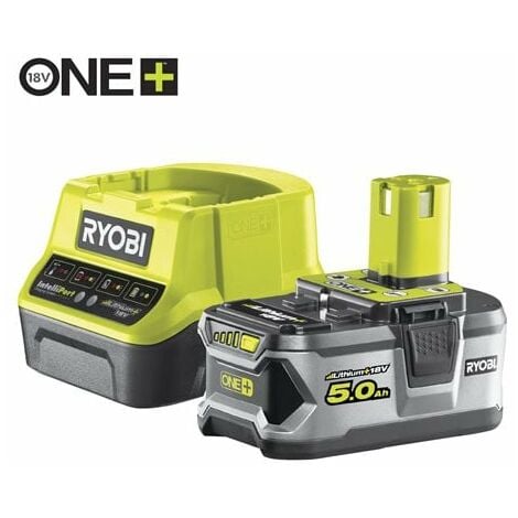 Batteria RYOBI 18V OnePlus 5.0Ah LithiumPlus - 1 caricatore rapido 2.0Ah RC18120-150