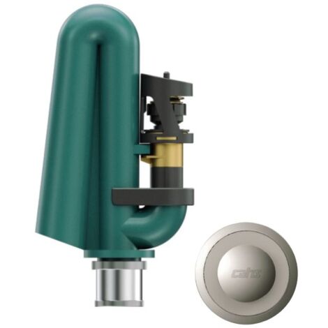 BATTERIA SCARICO WC PER CASSETTA ALTA CON PULSANTE DI SCARICO CROMATO PER SOSTITUZIONE MODELLO ECOST - PULSANTE ø40  - CIS