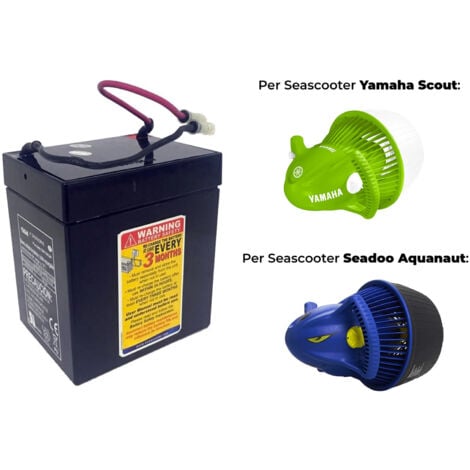 Batteria Seascooter Yamaha Scout / Nautica Marlin & Sea Doo Aquanaut - 12V / 4,5ah