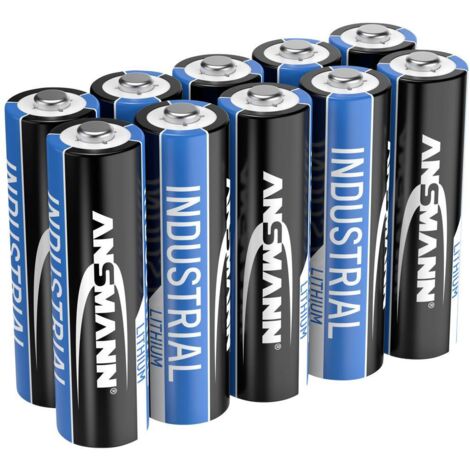 Batteria Stilo (AA) Litio Ansmann Lithium Industrial LR06 3000 mAh 1.5 V 10 pz. [1502-0005]