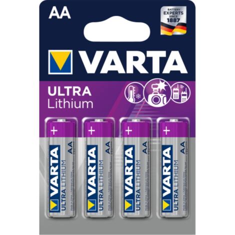 Batteria stilo aa varta li-ion 1,5v 4 pezzi - 06106301404