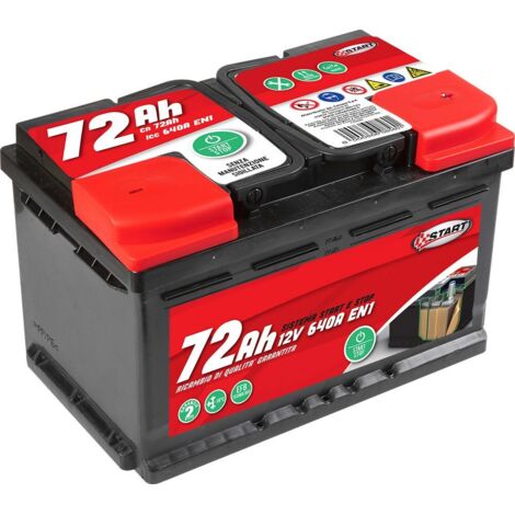 Batteria Stop&Start 72AH 12V 640A (EN1) sigillata polo destro Cassetta L3