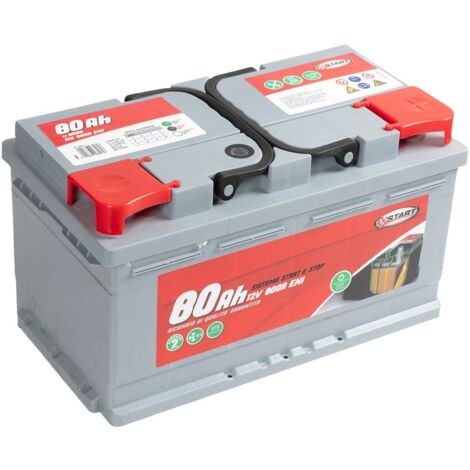 Batteria Stop&Start 80AH 12V 720A (EN1) sigillata polo destro Cassetta L3