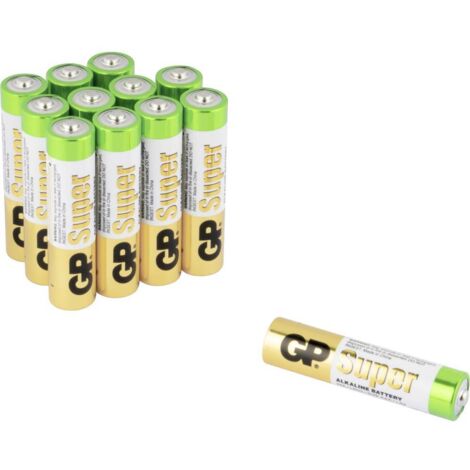 BATTERIA SUPER ALCALINE AAA LR3 1,5 V 12 PEZZI - GP24A-U12