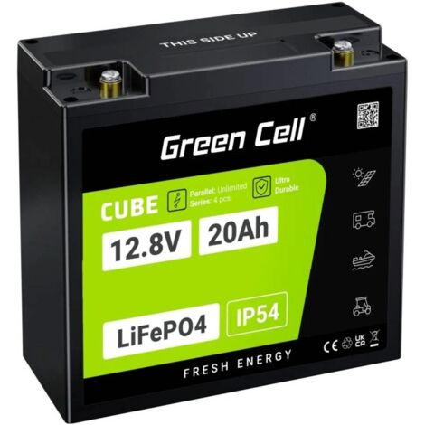 Batteria UPS Green Cell LFPGC12V20AH Lithium Fer Phosphate (LiFePO4) 12,8 V 20 Ah ad alte prestazioni