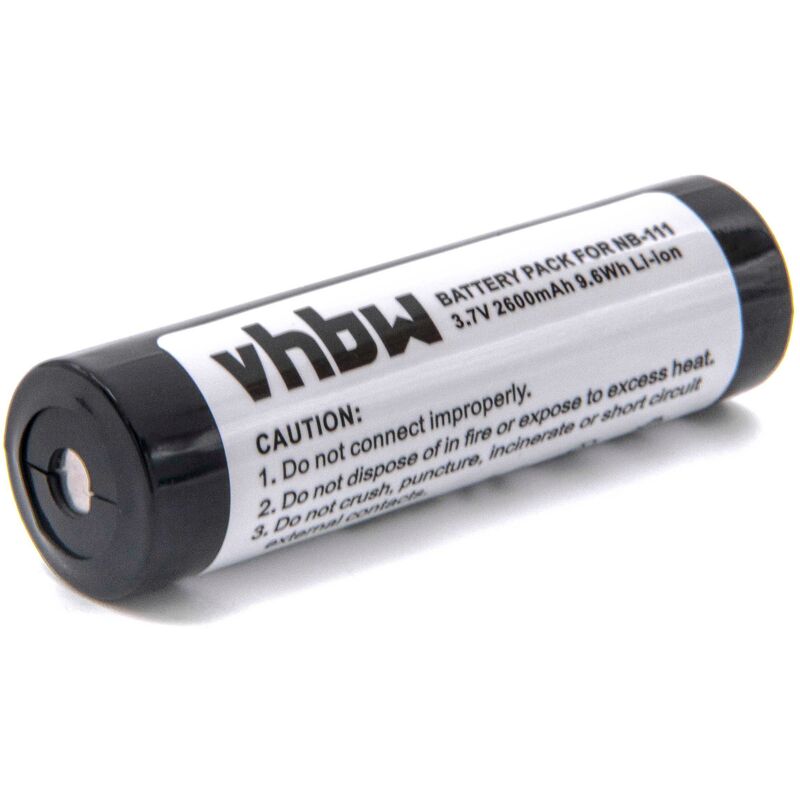 Image of Batteria Vhbw 2600mAh (3.7V) compatibile con Player pioneer PMD-R2, sony MD-MS200, yashica Samuria 2100DG sostituisce BP-1600R, AD-MS10BT, NB-111,