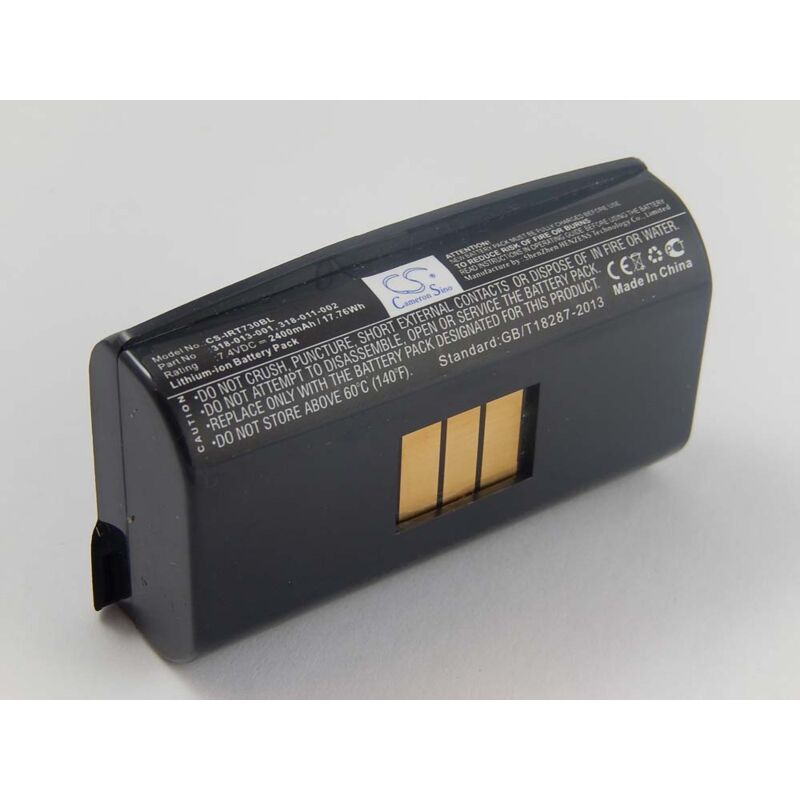 Image of BATTERIA VHBW Li-Ion 2400mAh (7.4V) compatibile con Barcode Scanner, Data Terminal, POS, Mobile Computer Intermec 700, 700 Color sostituisce