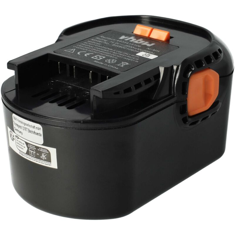 Image of vhbw 1x batteria compatibile con AEG BSB 14 STX, BSB 14 STXN utensile elettrico (2000 mAh, NiMH, 14,4 V)