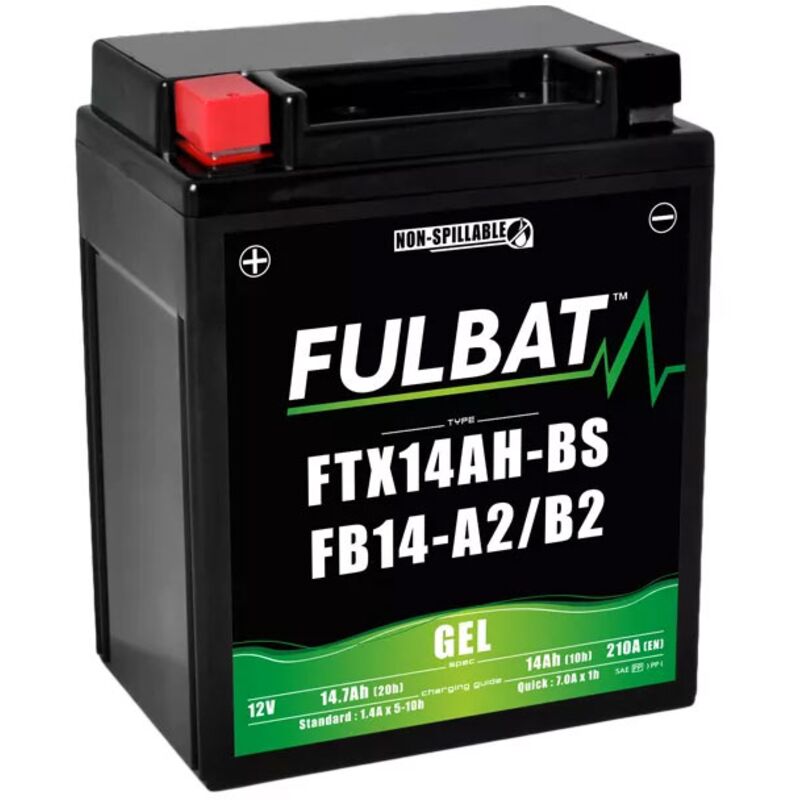 Image of Motorradbatterie YTX14AH-BS versiegelt 12V / 12Ah