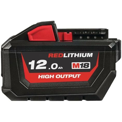 Milwaukee M18 HB12 High Output 18 V 12,0 Ah / 12000 mAh Li-Ion Akku ( 4932464260 ) mit Ladestandsanzeige