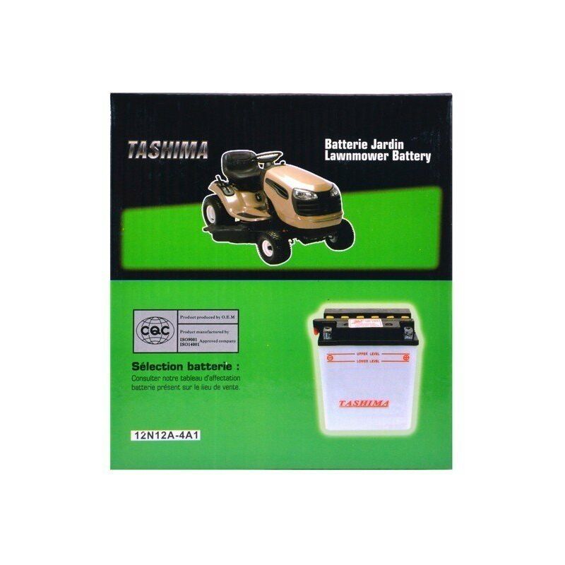Batterie 12v 12a/h - 12N12A-4A1 borne + à gauche tashima