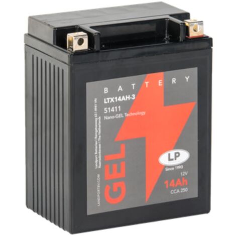 Batterie 12V 14Ah für Motorrad Startbatterie MG LTX14AH-3