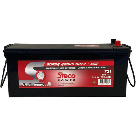 Batterie 6V 160Ah 1000A 330x174x236 mm gamme 6 volts (acide inclus)  stecopower - 947