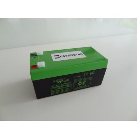 Batterie 12V 3,3Ah pour LBF40 CAME FR0748