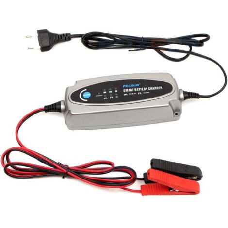 Batterie 12V 3.6A Chargeur de batterie de voiture et de moto à 5 étages