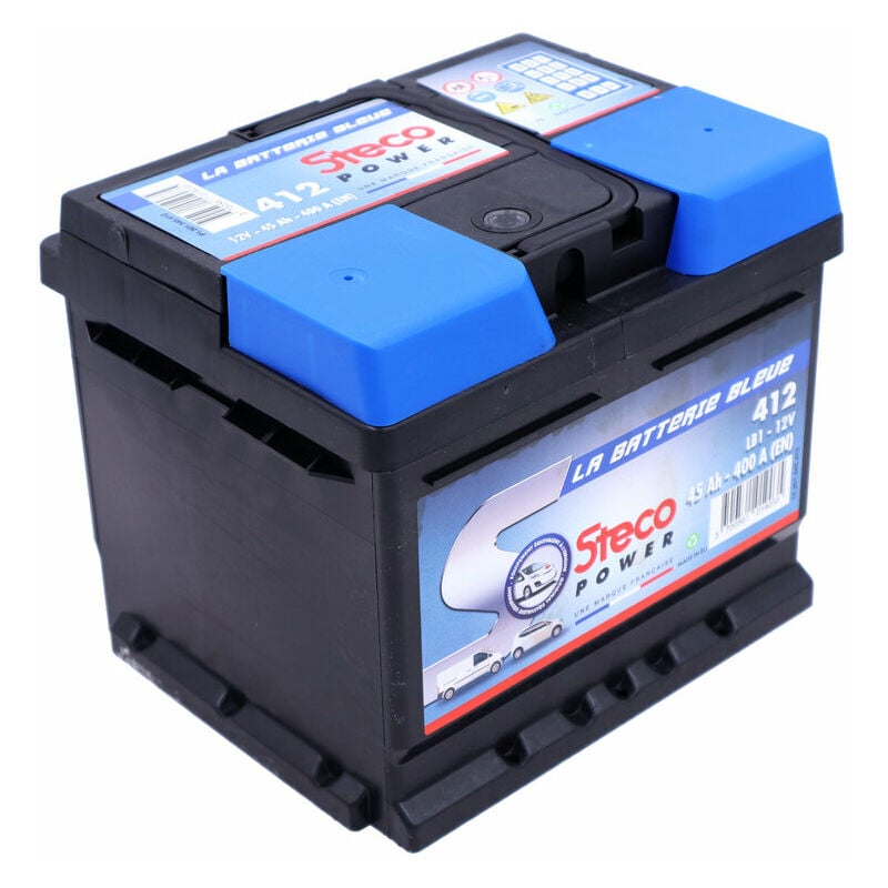 Stecopower - Batterie 12V 45Ah 400A steco 412 - Ce produit de marque steco est neuf.