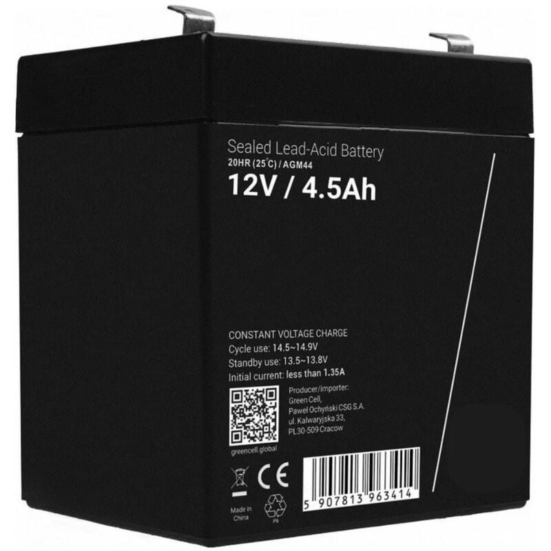 Berghoff - Batterie 12V 4.5Ah - 4.74mm - 151 x 98 x 94 mm