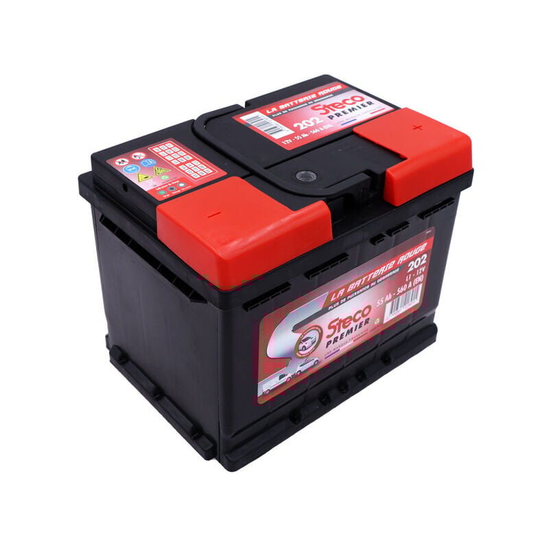 Stecopower - Batterie 12V 55Ah 560A steco 202 - Ce produit de marque steco est neuf.