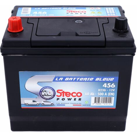 Batterie 12V 60Ah 500A 230x173x220 Gamme Asiatique STECOPOWER - 456