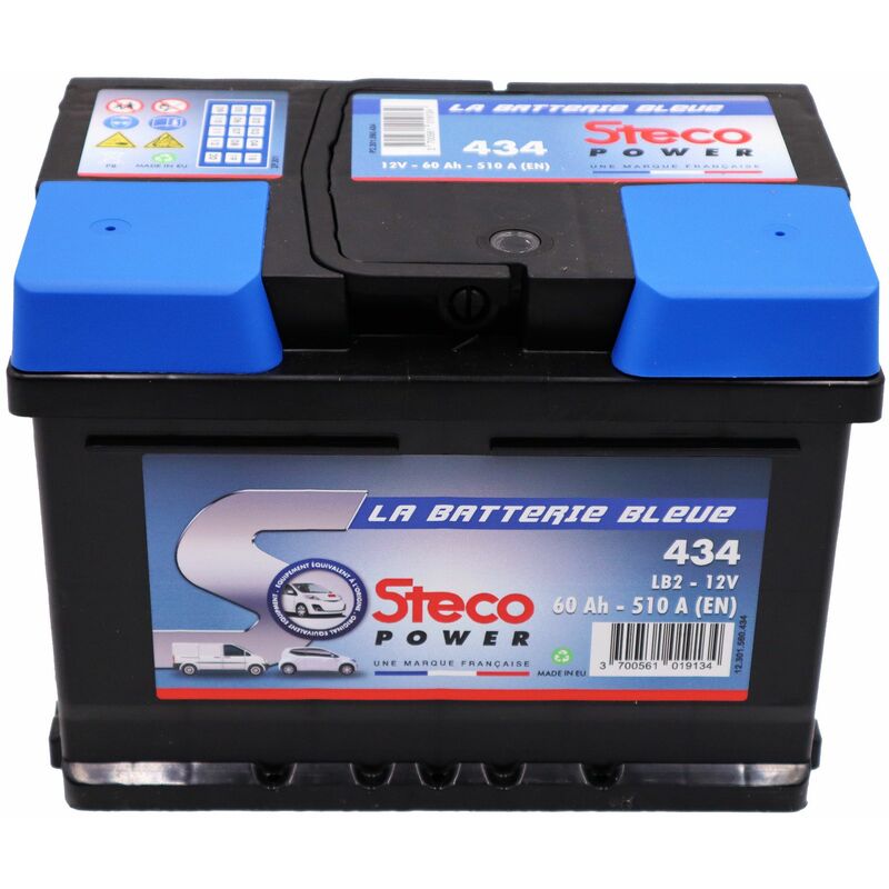 Stecopower - Batterie 12V 60Ah 510A 242x175x175 mm 434