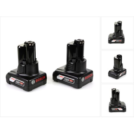 Batterie 12V 6,0Ah Lithium-Ion – Autonomie 50% supérieure – Compatible outils Bosch 12V – Poids léger 385g