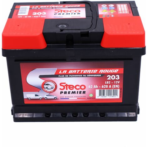 Accessoire auto : STECO - Batterie voiture 12V 50Ah 440A pas cher 23101067