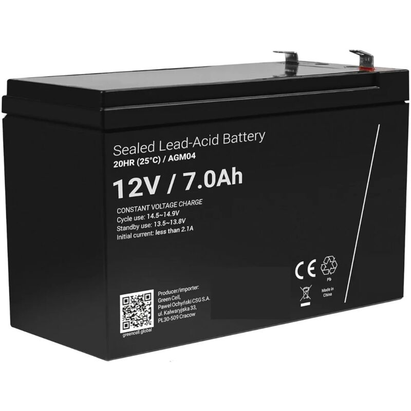 Batterie 12V 7Ah - 4.74mm - 151 x 98 x 94 mm