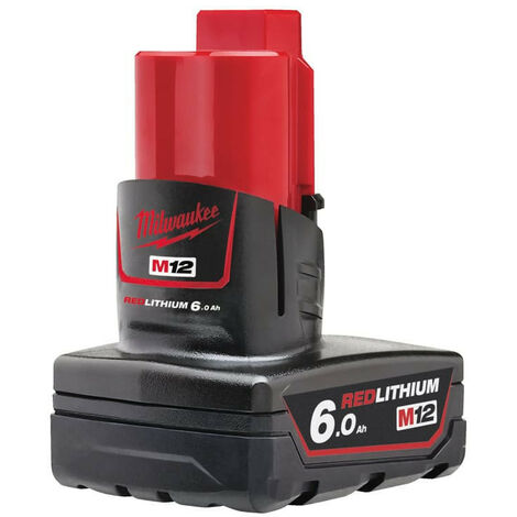 Milwaukee - Batterie M12 Red Lithium-Ion 12 V 6.0 Ah - M12 B6