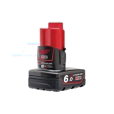 Batterie 12V Li-Ion 6,0 Ah RED LITHIUM M12 B6 - MILWAUKEE 4932451395