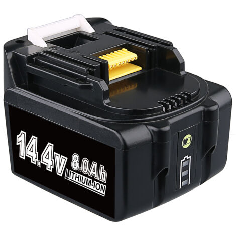 Batterie 14.4V 8000mAh BL1430 Remplacement Batterie Compatible avec BL1430B BL1440 BL1415N 194558-0 196388-5 194065-3 BL1430B