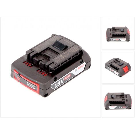 Batterie 18V 2Ah lithium – Légère et puissante – Technologie Cool Pack pour durée de vie prolongée – Compatible outils BOSCH bleus