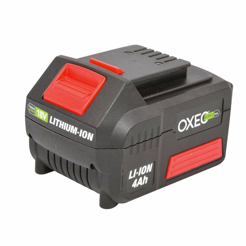 Oxeo - Batterie 18V - 4.0Ah Lithium-ion Easy Full - compatible avec les outils Jardinage et Bricolage sans fil Easy Full - Compacte