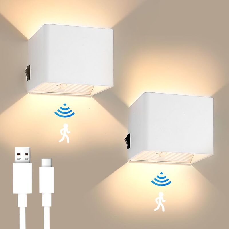 Tigrezy - Batterie 2 cellules 3000mAh avec batterie externe 5W intégrée avec batterie 3000K à 3 modes pour le contrôle de la température et le rinçage