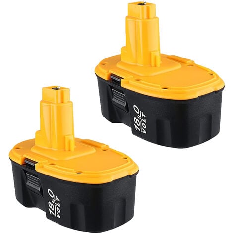 PDSTATION Batterie 2-Pack 18 Volt XRP NIMH für Dewalt DC9096-2 DC9098 DC9099 DC9096 DW9096