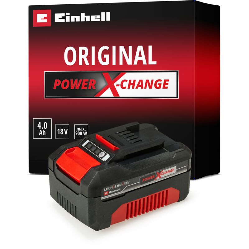 Batterie 4,0 Ah Power X-Change (18V, Li-Ion, Témoin de niveau de charge) - Einhell