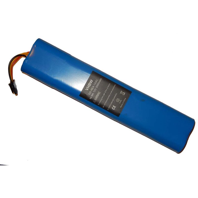 1x Batterie compatible avec Neato Botvac 70, 70E, 75, Connected, 80, 85 robot électroménager (2000mAh, 12V, NiMH) - Vhbw