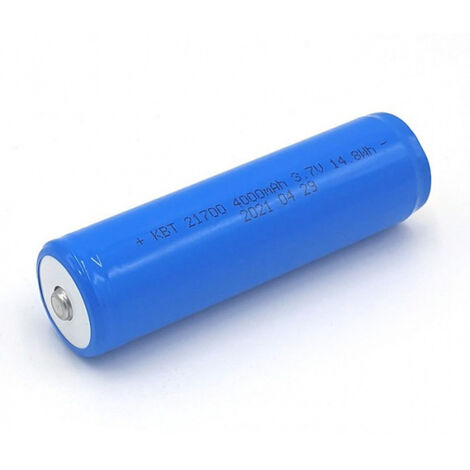 Batterie 3.7V 4Ah Li-ion 21700 avec protection pour lampe torche