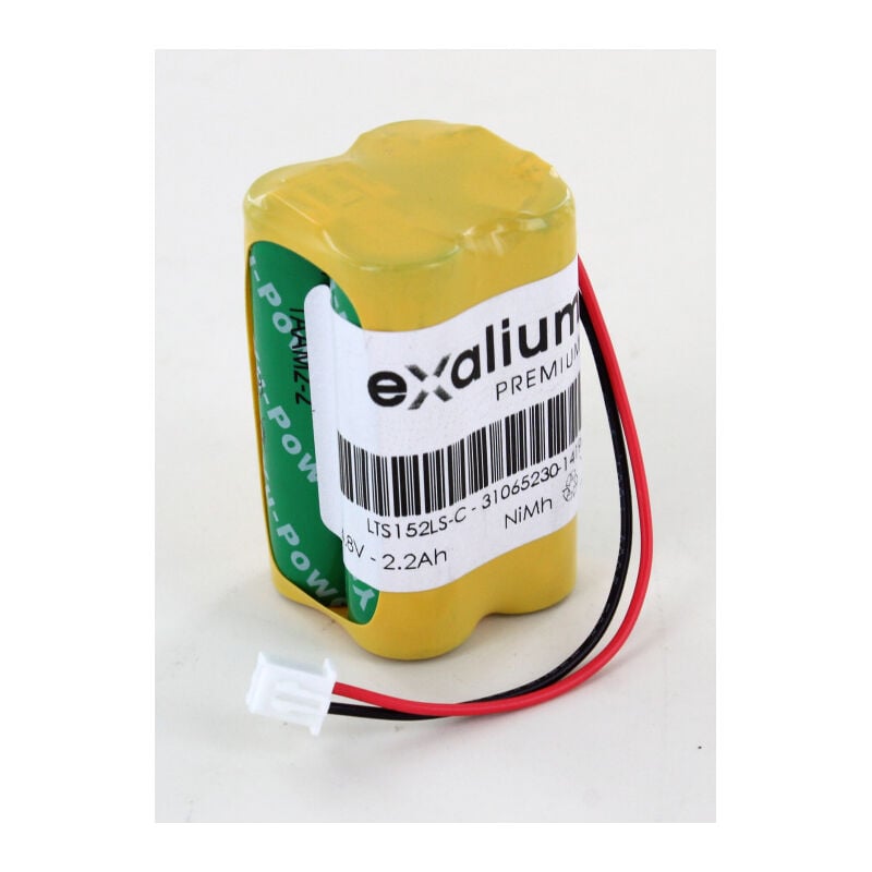 Exalium Premium - Batterie 4.8V 2Ah Ni-MH pour Lithonia D-AA650BX4