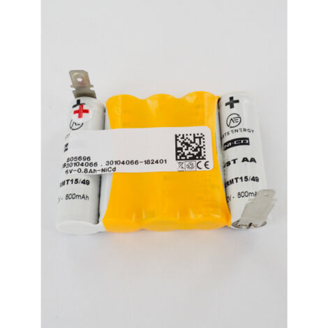 Batterie 6V 800mAh – Cosses faston +6.35mm et -4.7mm – Compatible BAAS MA ME Vigie et Legrand – Alimentation fiable pour appareils
