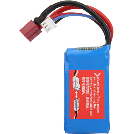 Batterie 7.4V 1500mAh pour Voiture Télécommandée WLtoys A959-B A969-B A979-B K929-B