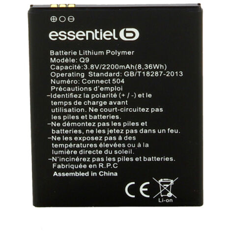 Batterie  9002380 pour Smartphone ESSENTIEL B SMARTPHONE ESSENTIELB CONNECT 504 NOIR