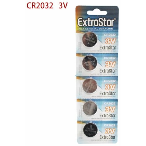 Batterie A Bottone Cr2032 3V Litio Conf. 5Pz