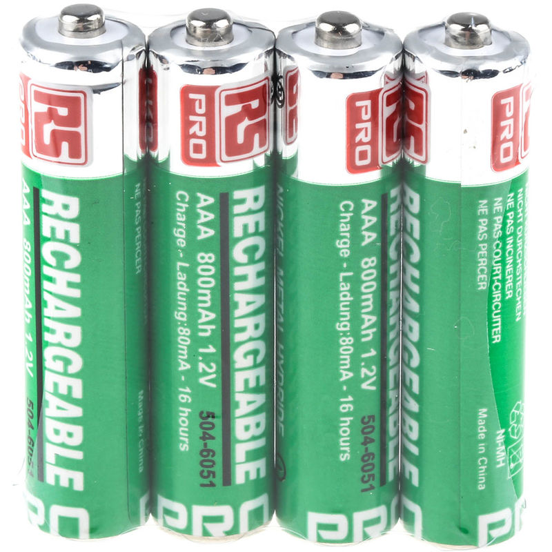 Rs Pro - Batterie aaa rechargeable 800mAh ( Prix pour Paquet de 4 )